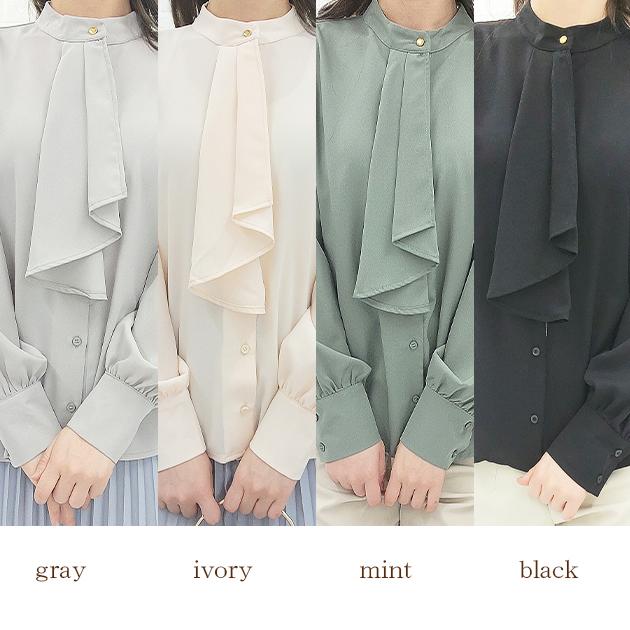Lace Ladies（レースレディース） ボウタイ ボリューム袖 長袖 シャツ