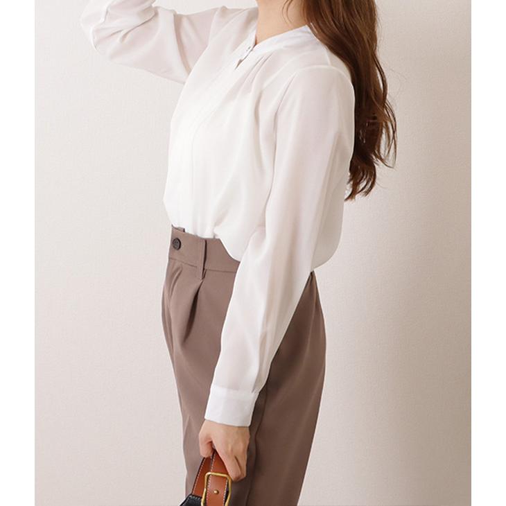 Lace Ladies フロントタック ブラウス レディース オフィス