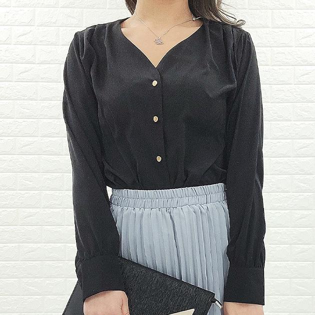 Lace Ladies（レースレディース） ショルダータックVネックノーカラー