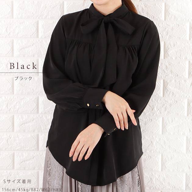 Lace Ladies（レースレディース） ボウタイ シフォン ブラウス