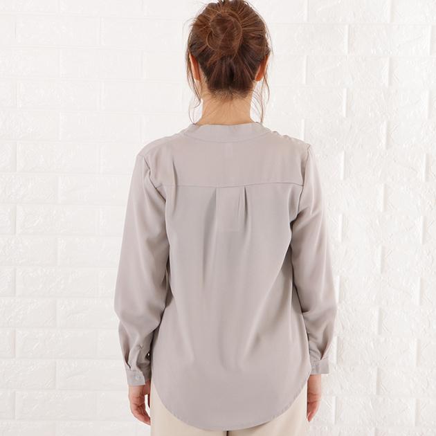 Lace Ladies Vネック シフォン ブラウス レディース トップス 長袖