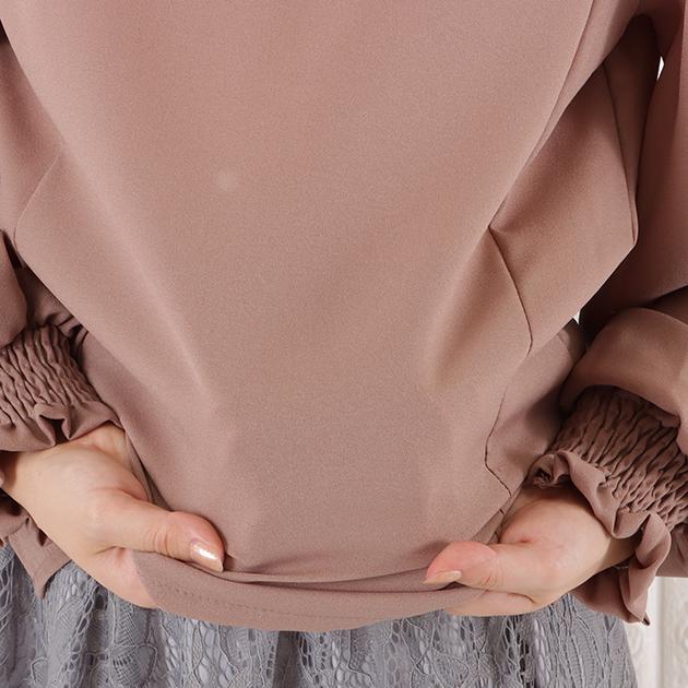 Lace Ladies（レースレディース） ボリューム袖 ボウタイ ブラウス