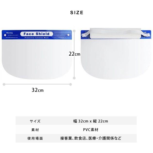 ①【処分価格】フェイスシールド 200枚 固定タイプ フェイスガード 大人用 フェイスカバー 調整可能 取替式 接客業 コンビニ 介護施設 医療 簡易式 男女兼用 水洗い 透明シールド 防塵 目立たない 飛沫防止 軽量 Lace Ladies（レースレディース） 【10枚セット】フェイスシールド