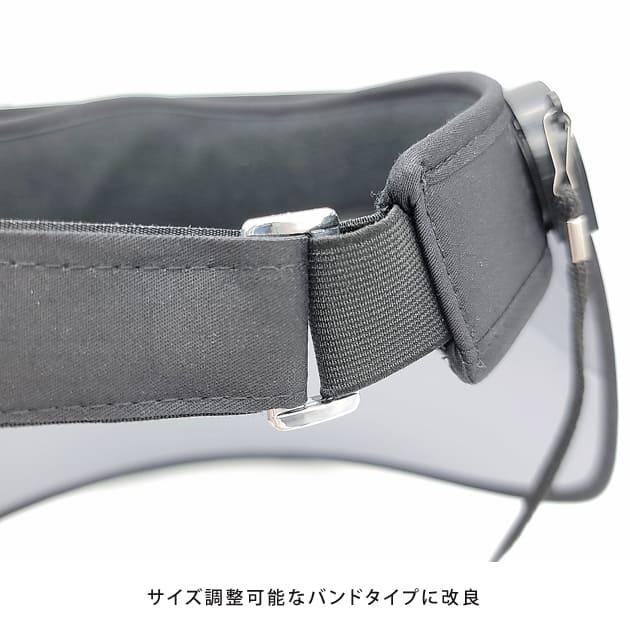 Lace Ladies 耳も隠れるワイド レインクリアバイザー 透明 雨