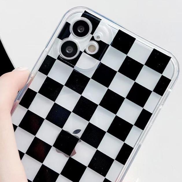 Lace Ladies チェッカーフラッグiPhoneケース iPhone12 ケース