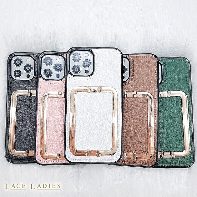 極美品✨ プラダ iPhone 12.13 pro スマホケース レザー ピンク iphone17pro/17promax レザーケース 耐衝撃 prada 三角プレート
