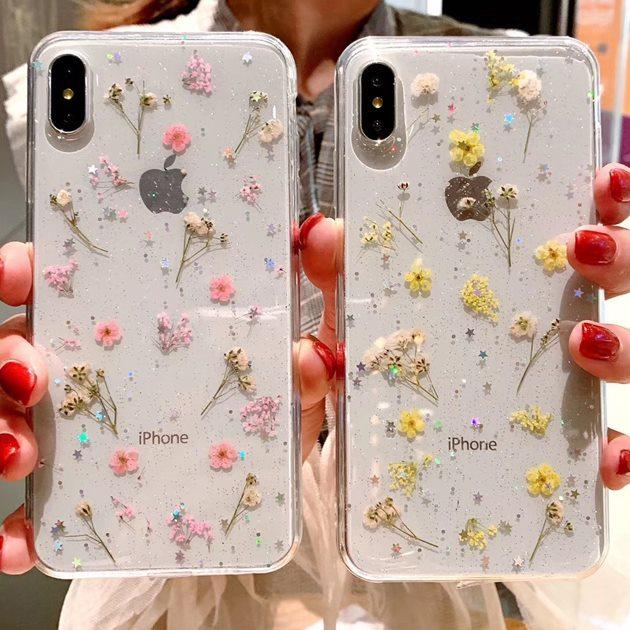 Lace Ladies（レースレディース） ドライフラワー クリア iphone