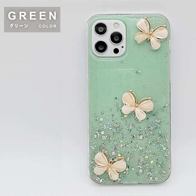 Lace Ladies（レースレディース） iPhoneケース グリッター バタフライ