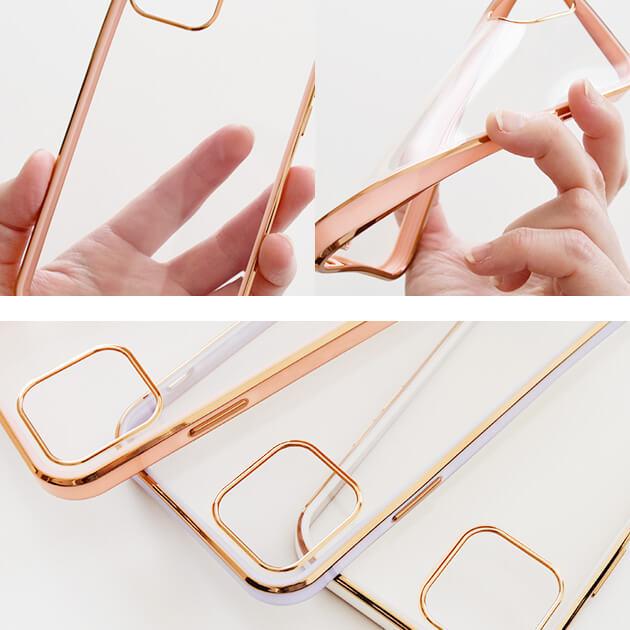 Lace Ladies ゴールドフレーム クリアケース 金 額縁 メタリック