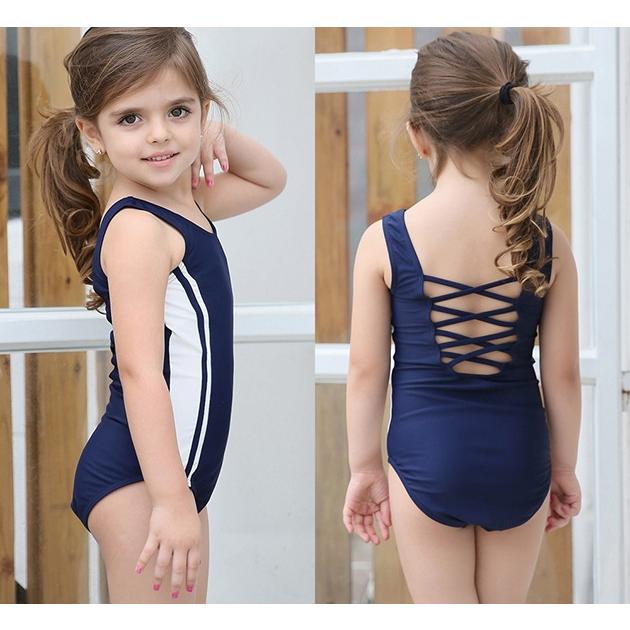 女児 サイドライン入り ワンピース スクール水着 ガールズ 女子 ワンピース水着 女の子 水着 ジュニア 110 1 130 140 150 160 170 Kfs1906 レースレディース 通販 Yahoo ショッピング