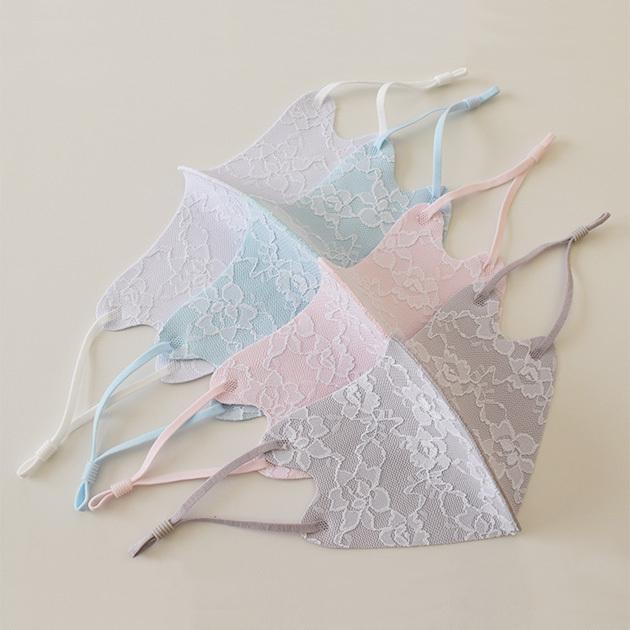 Lace Ladies（レースレディース） 【10枚セット】マスク 花柄 レース