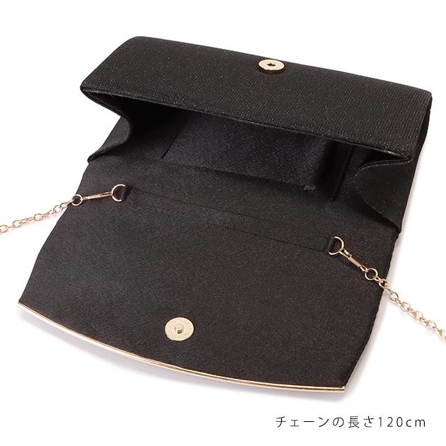 JU.STO ショルダーバッグ　クラッチバッグ　チェーンバッグ　ラメフラップ 63f8b382295fb388ce01e1186b0e30