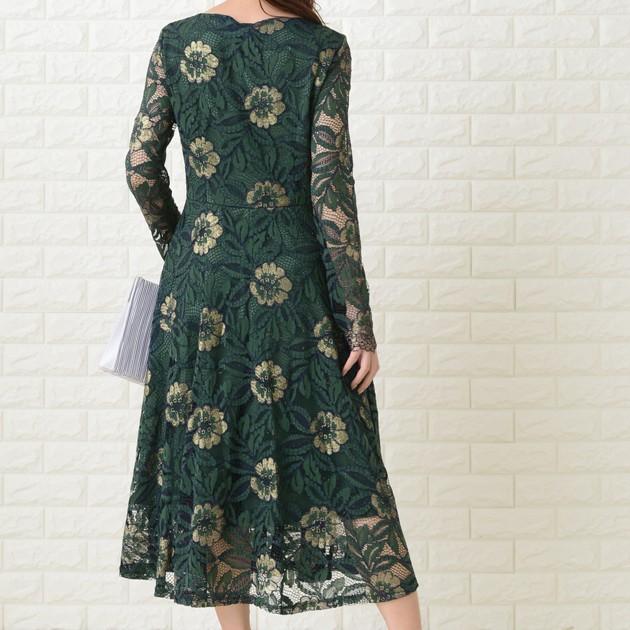 Lace Ladies（レースレディース） 花柄 レース パーティードレス 結婚