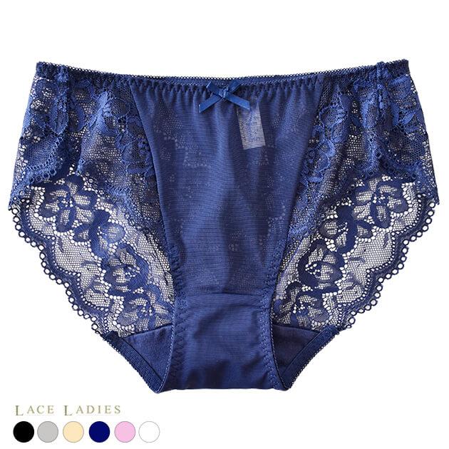 シアー フラワーレース スタンダードショーツ レディース 下着 単品 