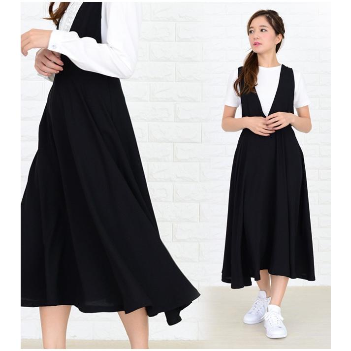 Lace Ladies（レースレディース） 深めVネック ジャンパースカート