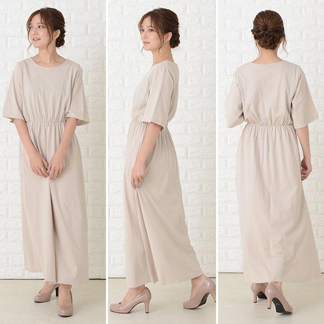 Lace Ladies（レースレディース） ゆったり ラウンドネック マキシ