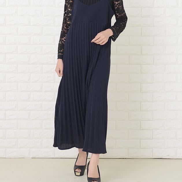 Lace Ladies（レースレディース） キャミプリーツワンピース ロング