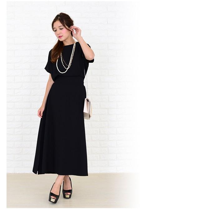 爽やか ワンピース ブラック ネイビー 体型カバー ゆったり レディース 動きやすい ウエストリボン キャップ袖 二の腕カバー Szp03 レースレディース 通販 Yahoo ショッピング