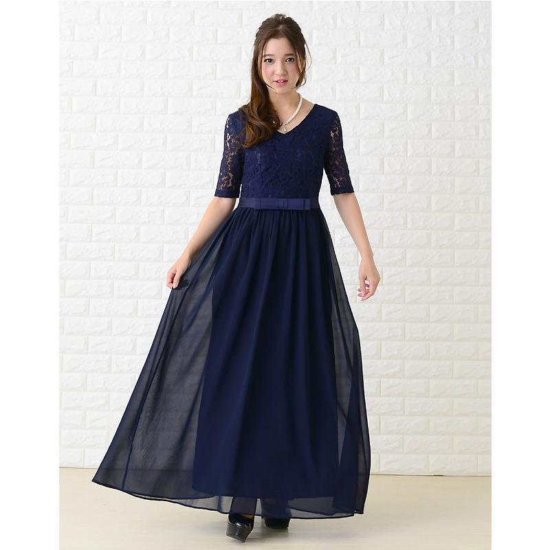 2way Aラインドレス 結婚式 パーティードレス　ロング丈 楽天市場】パーティードレス ワンピース ドレス ロング丈 A