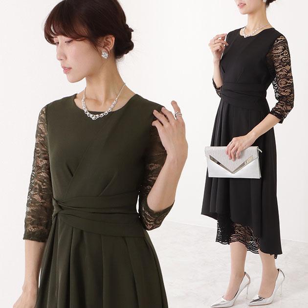 Lace Ladies（レースレディース） レース ウエスト絞り ワンピース