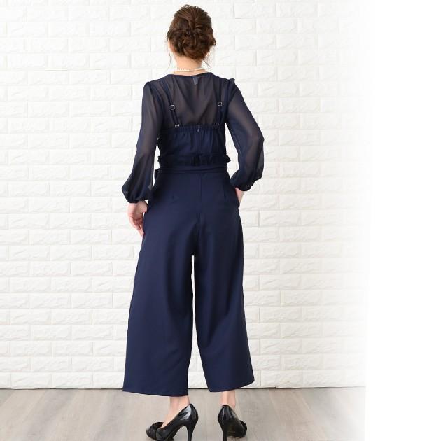 Lace Ladies（レースレディース） ビスチェ風 パンツドレス 袖あり