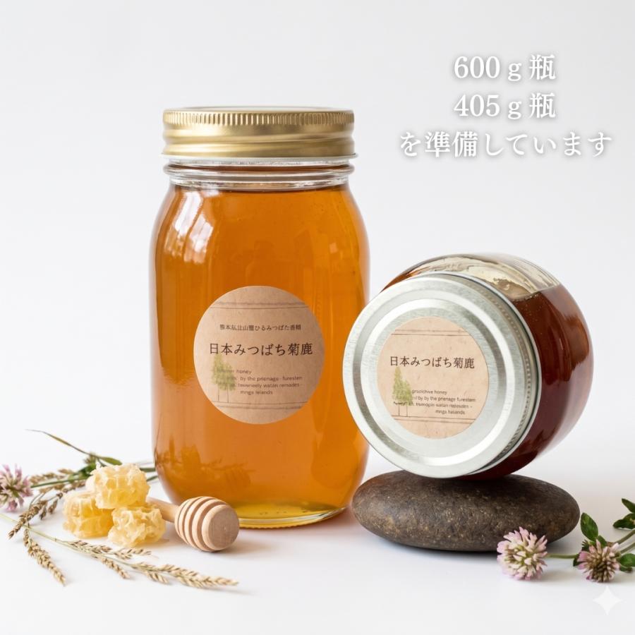 市場流通1％未満 純粋 日本みつばち菊鹿 405g／600g】 国産蜂蜜 非加熱