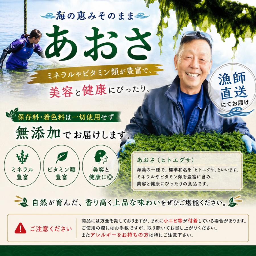 熊本県天草産 乾燥あおさ 80g（50g＋30g）】 国産 あおさのり