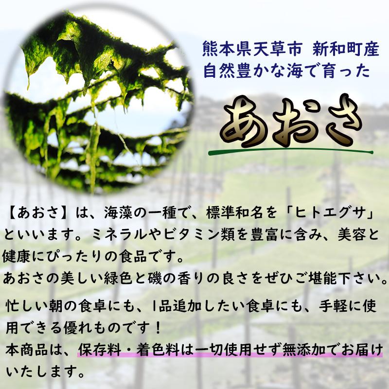 あおさ 佃煮 セット 無添加 天然 お取り寄せ 熊本 天草 ごはん お手軽 おとも 天立海産｜mercato-kumamoto｜02