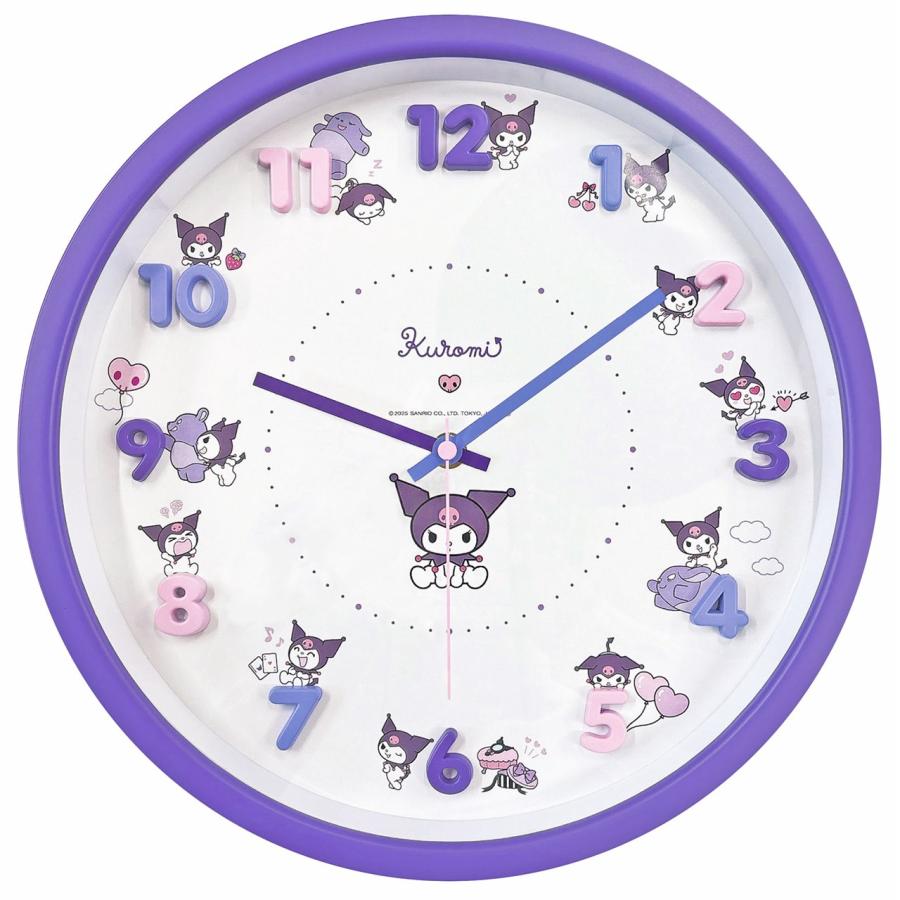サンリオ SANRIO アイコンウォールクロック クロミ クロミちゃん 時計