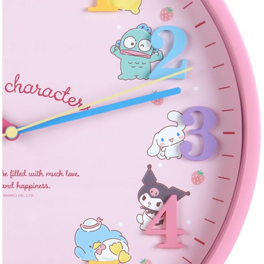 【SANRIO】Hello Kitty LED壁掛け時計いちご　ネオンクロック サンリオ SANRIO サンリオキャラクターズ ウォールクロック イチゴ