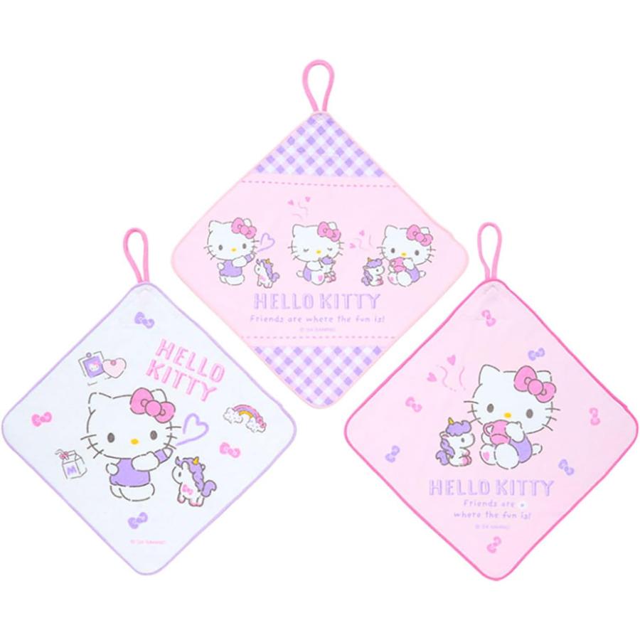 サンリオ SANRIO ループ付きタオル3枚セット ハローキティ キティ