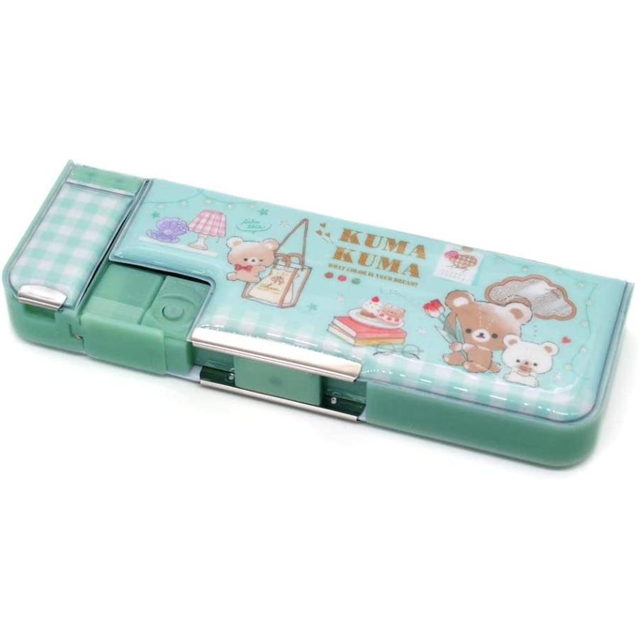 クーリア 筆箱 小学生 ソフトペンケースA くまくま KUMA 73054 両面
