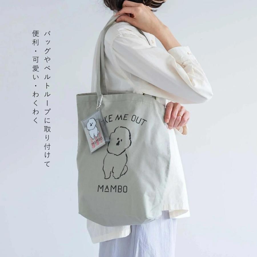 MAMBO クラスカ クリア マルチケース カラビナ付き 定期券 名刺サイズ