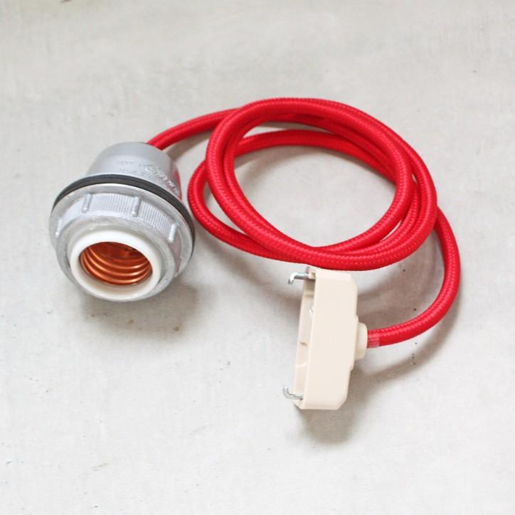 琺瑯ランプシェード用 ソケット コード レッド 100cm Socket Cord 角形引っ掛け シーリング Socket Cord Rd 100 Mercato Yahoo ショップ 通販 Yahoo ショッピング