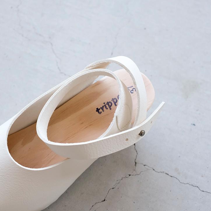 trippen trippen(トリッペン) レザー アンクルストラップ ウッド trippen trippen(トリッペン) レザー アンクルストラップ ウッド