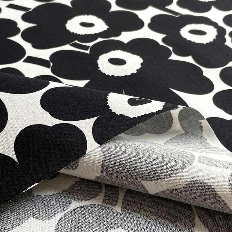 marimekko マリメッコ ・コットン生地 Mini Unikko ミニ・ウニッコ ミニウニッコ ブラック×ホワイト【066475-190】｜merci-fabric｜05