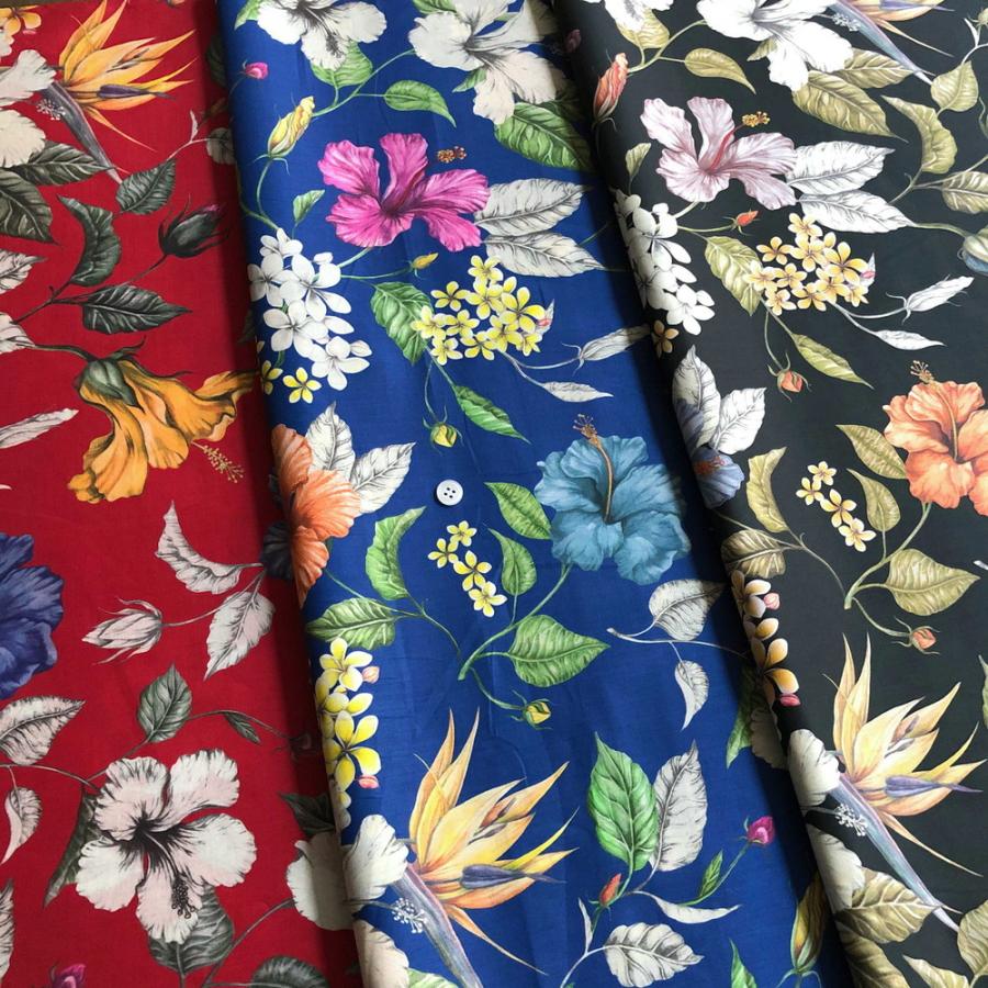 Libertyリバティプリント 国産タナローン生地 21ss Paradise Bay パラダイスベイ ブラック 21c 21c リバティプリントショップmerci 通販 Yahoo ショッピング