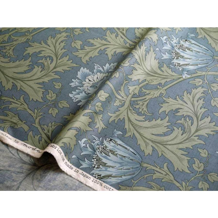Moda Fabrics モダ ファブリックス William Morris ウィリアムモリス シーチング生地anemone アネモネ Light Blue ライトブルー 17 34 17 34 リバティプリントショップmerci 通販 Yahoo ショッピング