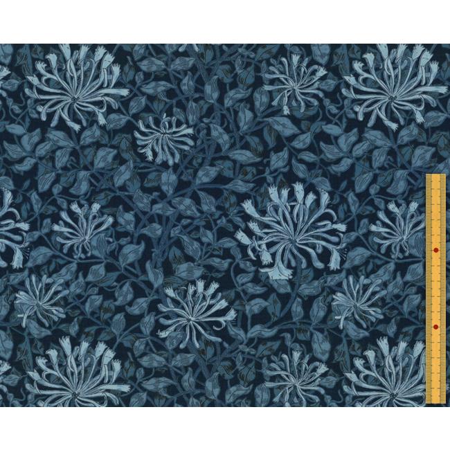 moda fabrics(モダ・ファブリックス)William Morris ウィリアムモリス シーチング生地＜Honeysuckle＞(ハニーサックル)＜INDIGO(インディゴ)＞8362-13｜merci-fabric｜02