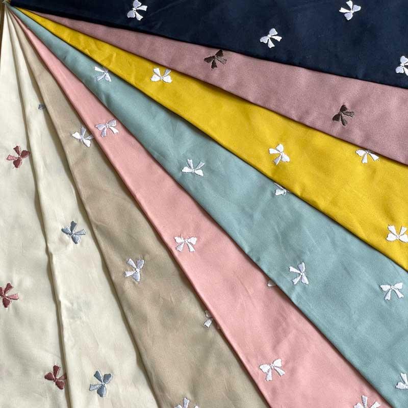 ソフトブロード刺繍 リボン 生地 刺しゅう ソフト加工 ラメ刺しゅう