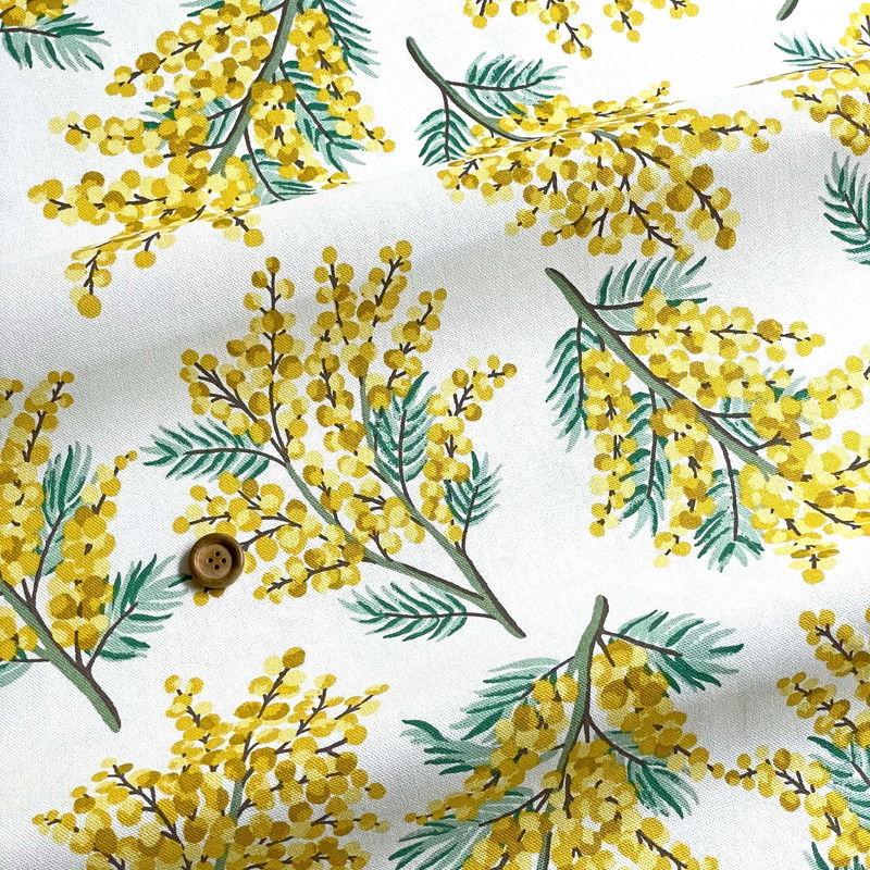 Cath Kidston キャスキッドソン 生地 コットンファブリック＜Mimosa Flower Citrine＞(ミモザフラワー シトリン