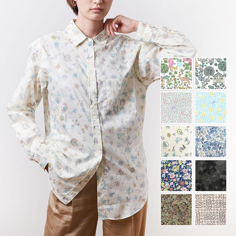 LIBERTY.（リバティ） リバティプリント フリーサイズシャツ 
