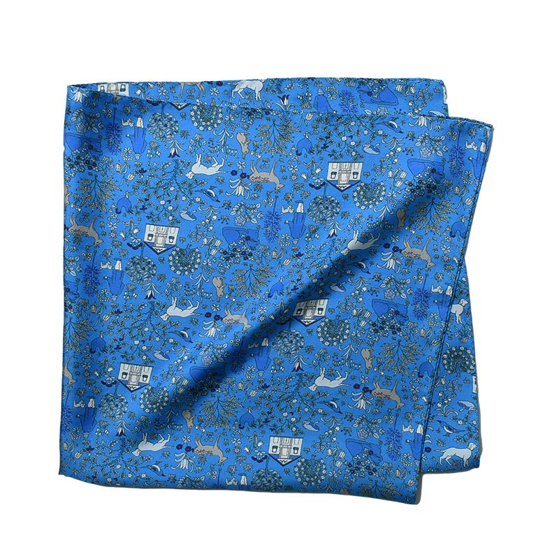 LIBERTY. リバティプリント スカーフ シルク100％ 約68cm×68cm 日本製  