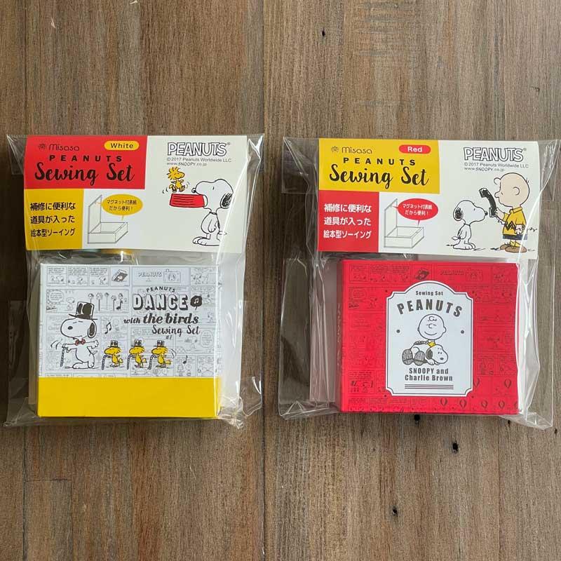 スヌーピー ソーイングセット Off ミニ絵本型 レッド ホワイト 入園入学 通園通学 8564 ポータブル 8565 携帯 Peanutsピーナッツ