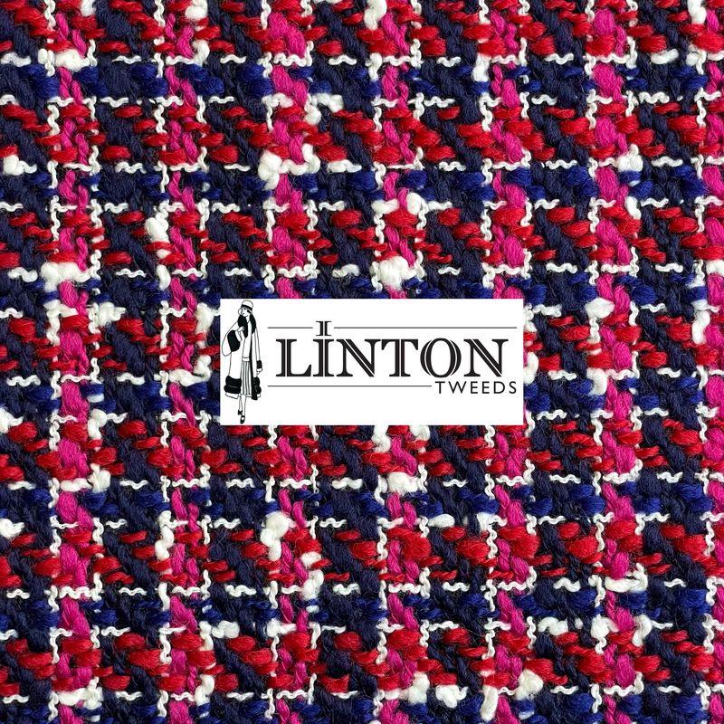 LINTONリントン シャネルツイード生地 ＜Ring Slab-C＞(リング