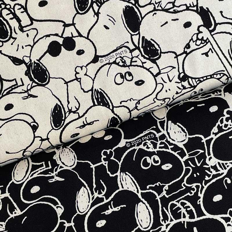 スヌーピーsnoopy モノクロ オックス 生成り ブラック キャラクター 入園入学通園通学 レッスンバッグ シューズバッグ 手作り Snmc リバティプリントショップmerci 通販 Yahoo ショッピング