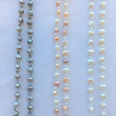 ロングネックレス パール 淡水 120cm ホワイト マルチ グレー ロングネックレス パール 淡水 120cm ホワイト マルチ グレー