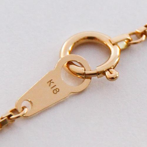 ブレスレット チェーン スクリュー 18金 0.45φ×2.6mm幅 15cm 16cm 17cm 18cm 19cm 20cm K18 18K ゴールド レディース メンズ 2.6ミリの画像