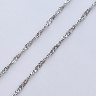 ブレスレット チェーン スクリュー プラチナ Pt850 0.21φ×1.2mm幅 15cm 
