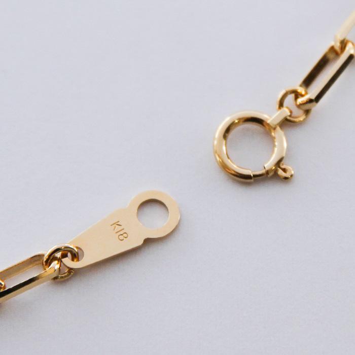 ブレスレット チェーン レディース K18 18K 18金 ビッグチェーン 小豆 ゴールド ピンクゴールド ホワイトゴールド プラチナ PG WG Pt850 ボリュームチェーンの画像